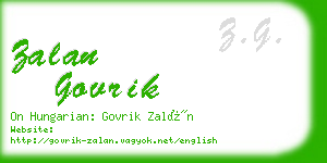 zalan govrik business card